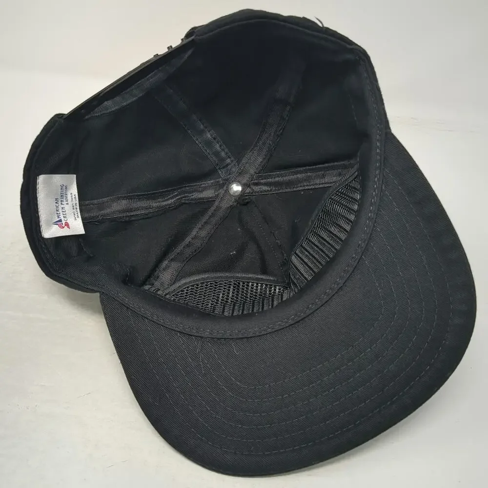 American Screen Printing 5 Panel Black One Size IUOE Local 286 Snapback Hat